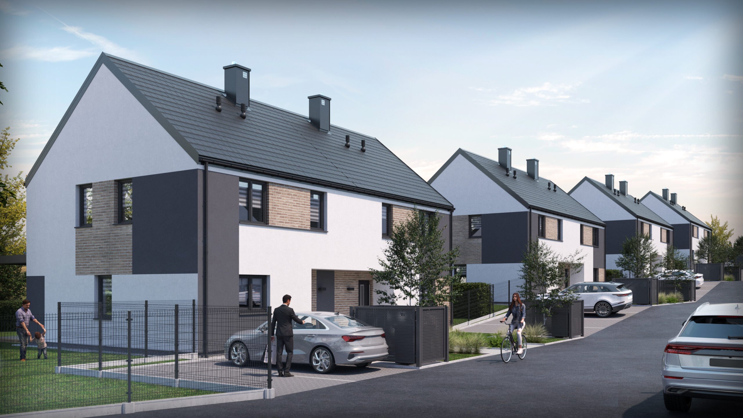 PROJEKT OSIEDLA BUDYNKÓW DWULOKALOWYCH – KICIN